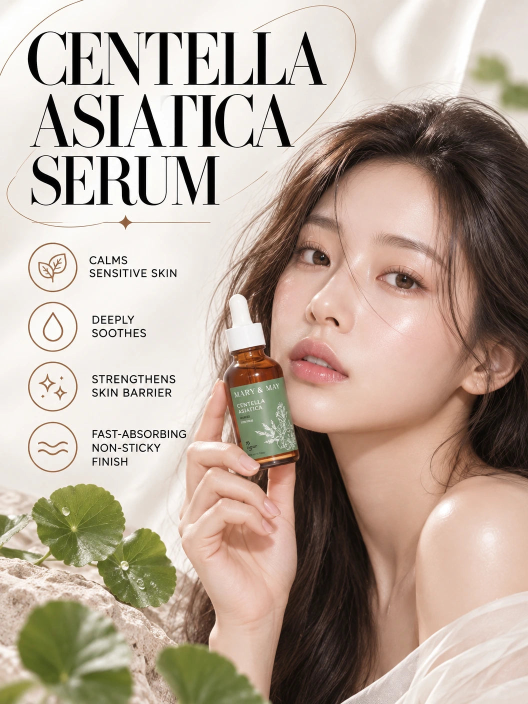 Centella Asiatica Serum 30ml | Mary&May | Mary&May Centella Asiatica Serum – Artisanal Soothing Elixir