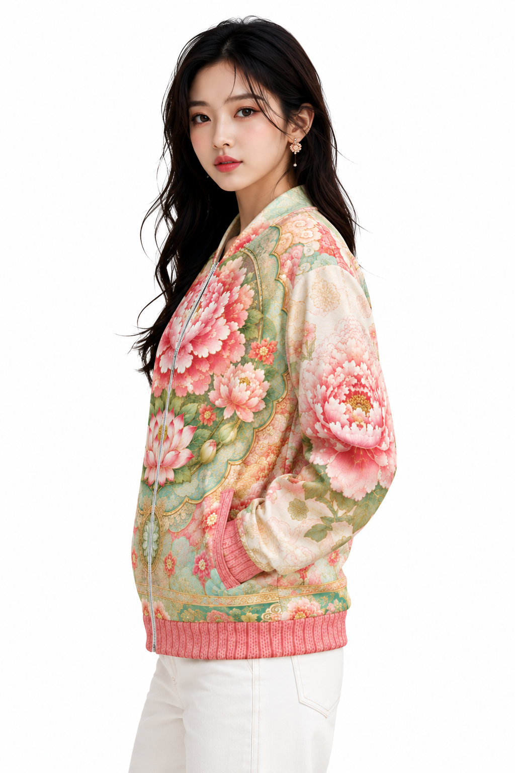 ULZZANG BELLA Joseon Hanbok Bomber Jacket | Elevate Your Style