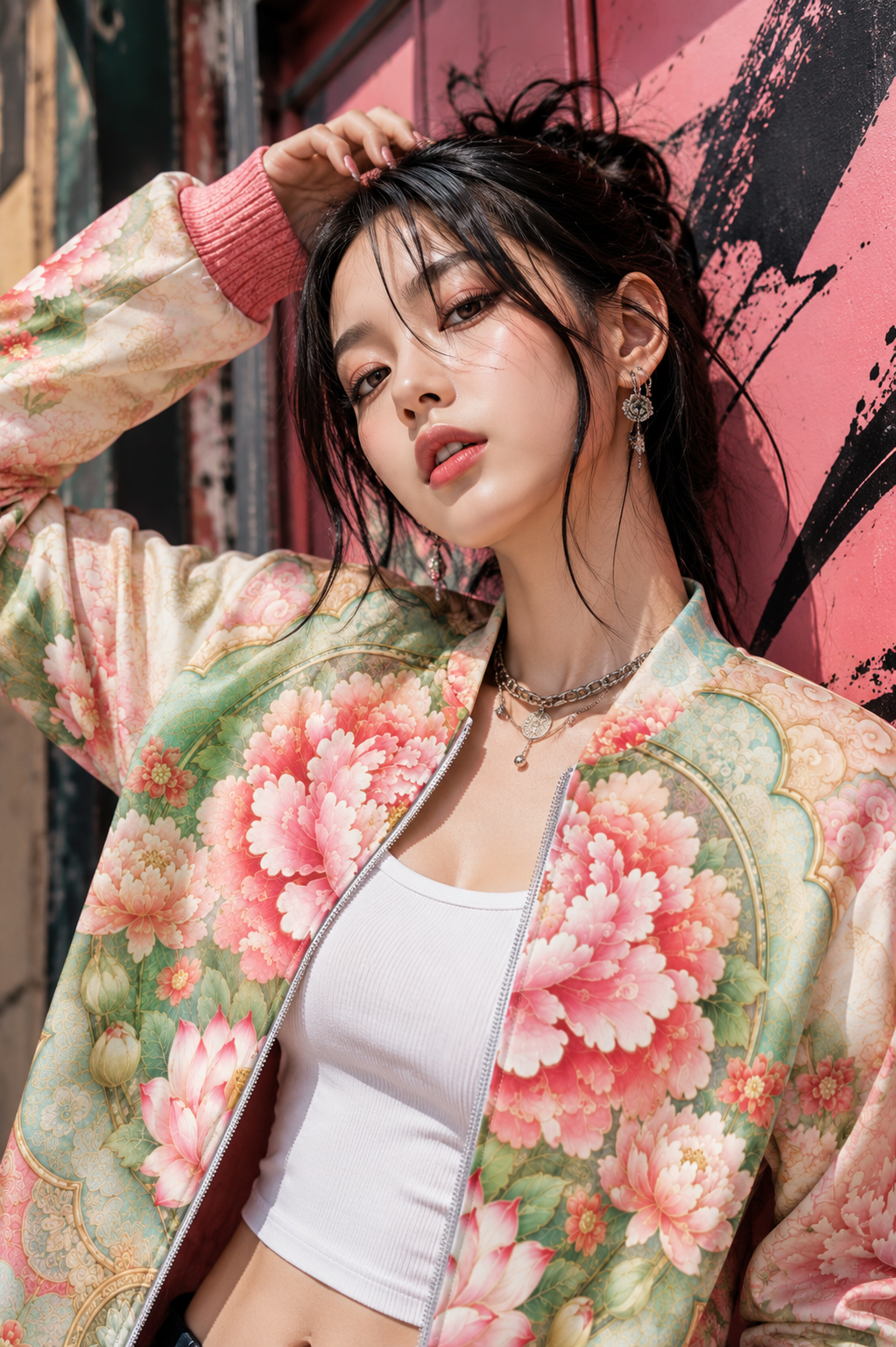 ULZZANG BELLA Joseon Hanbok Bomber Jacket - Elevate Your Style