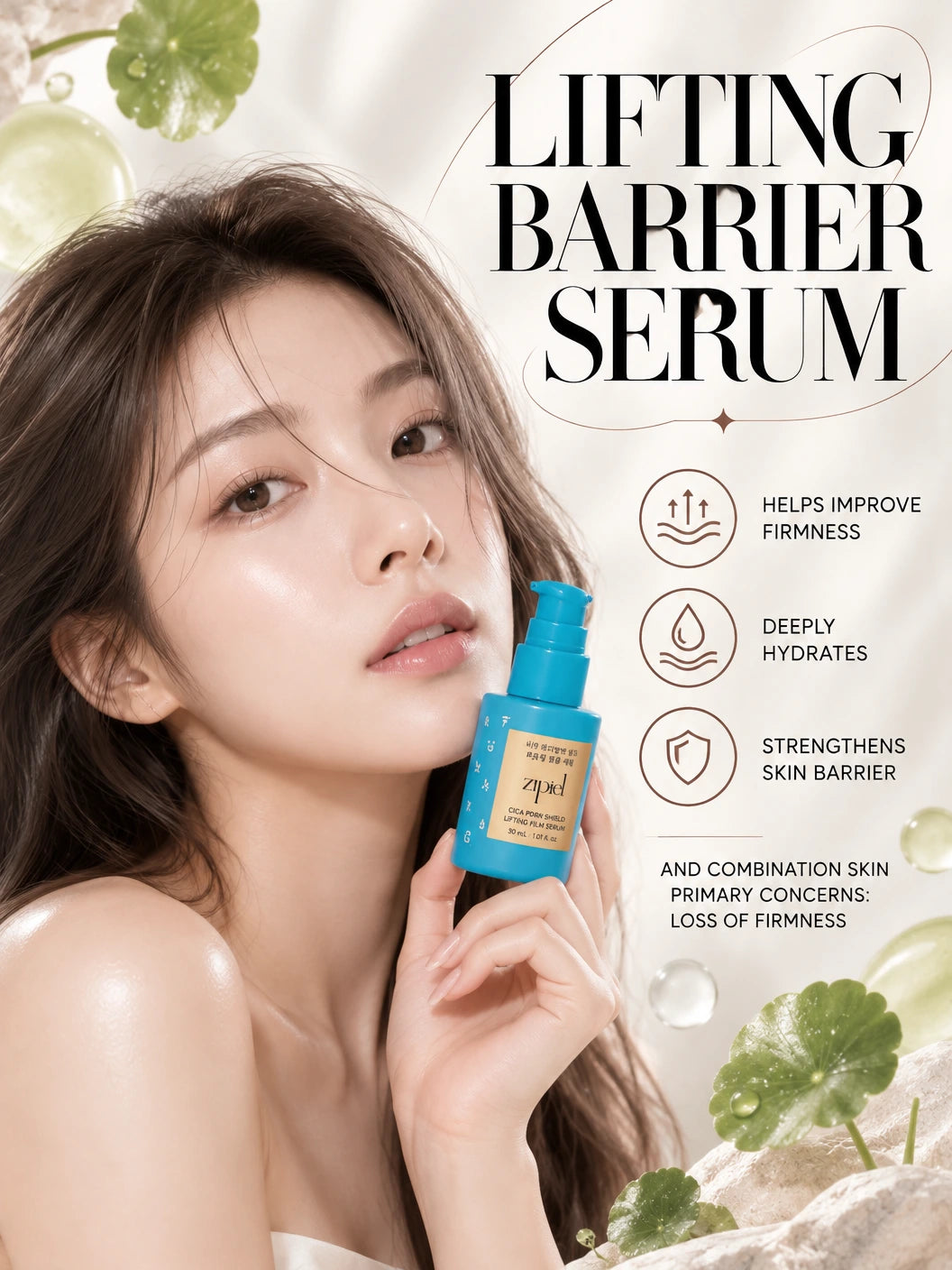 Cica PDRN Shield Lifting Film Serum 30ml | ZIPIEL | ZIPIEL Cica PDRN Shield Lifting Film Serum 30ml | K-Beauty Firming Serum