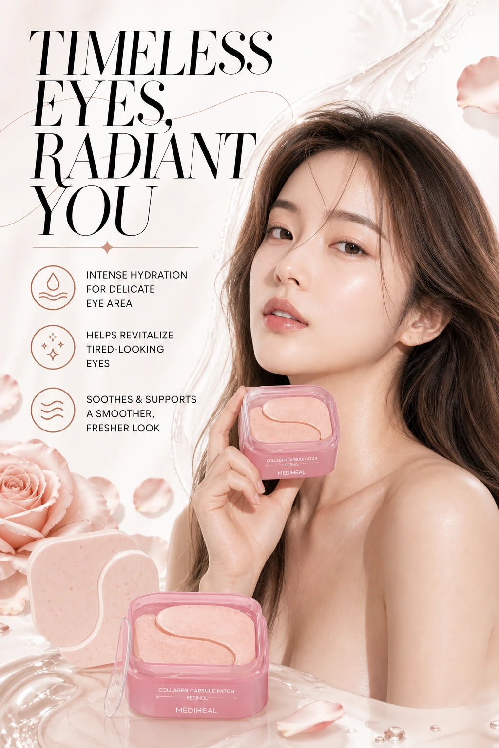 Collagen Capsule Patch Retinol 60PC | MEDIHEAL | MEDIHEAL Collagen Capsule Patch - Artisanal Eye Treatment