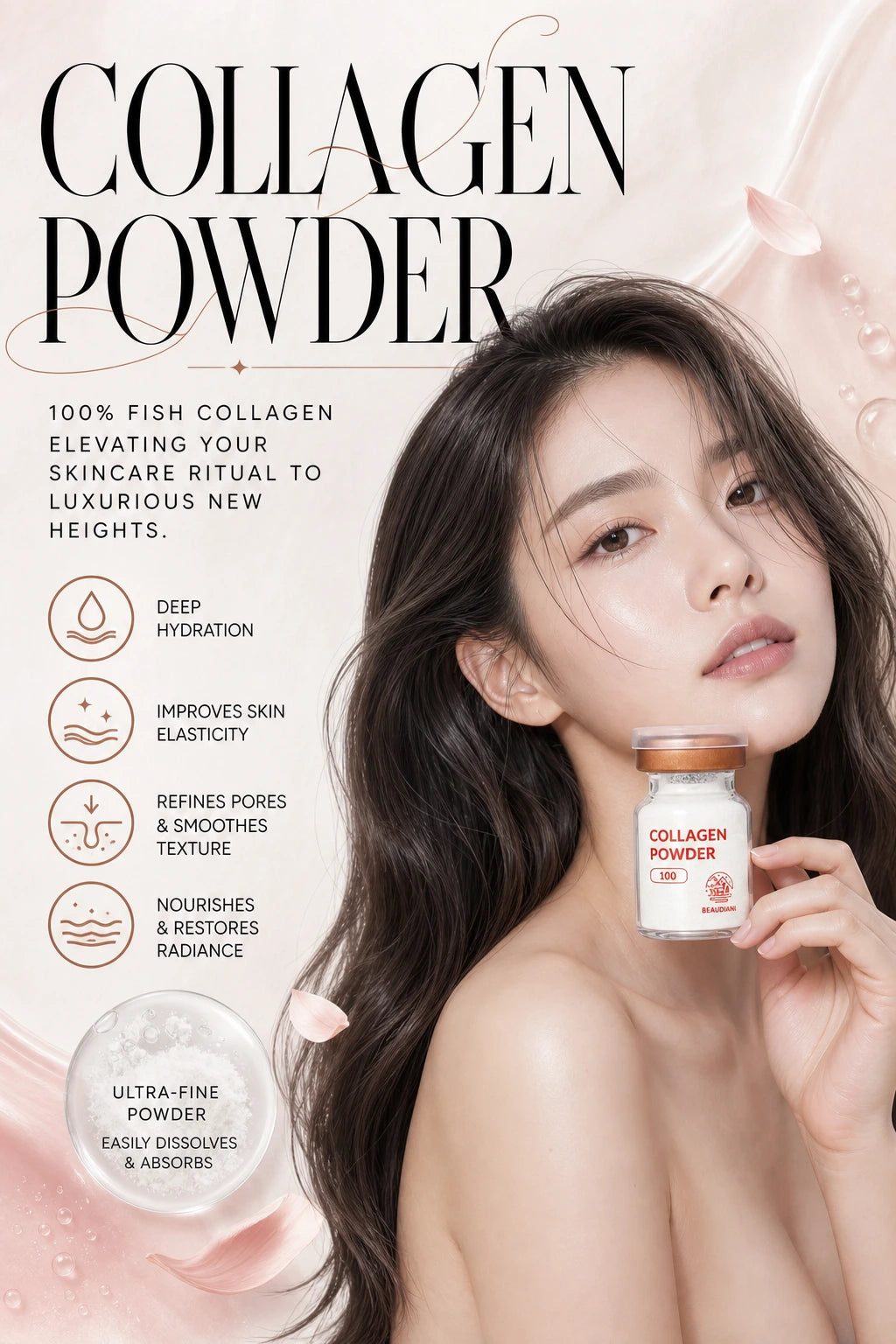 Collagen Powder 1.5g | BEAUDIANI | BEAUDIANI Collagen Powder - Artisanal Luxury Skin Essential