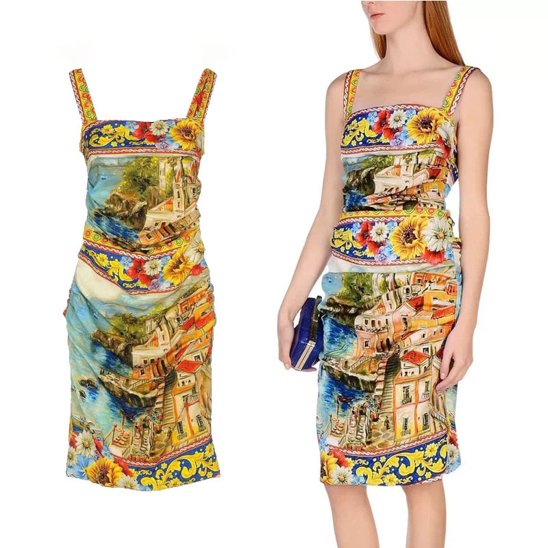 Robe moulante florale élégante pour la muse moderne | ULZZANG BELLA