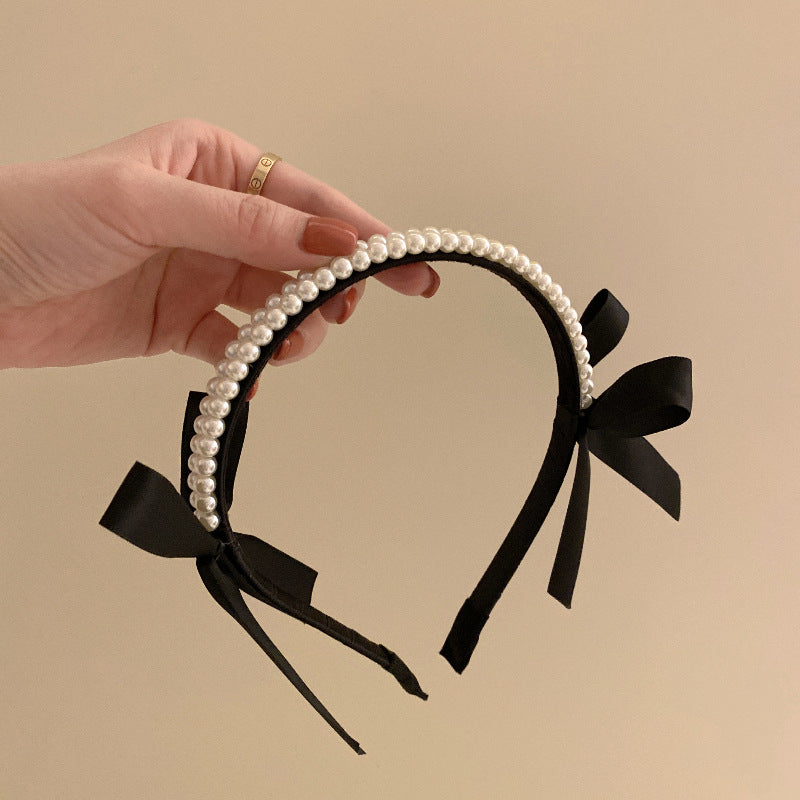 Elegant Bow Knot Metal Headband for Women | ULZZANG BELLA