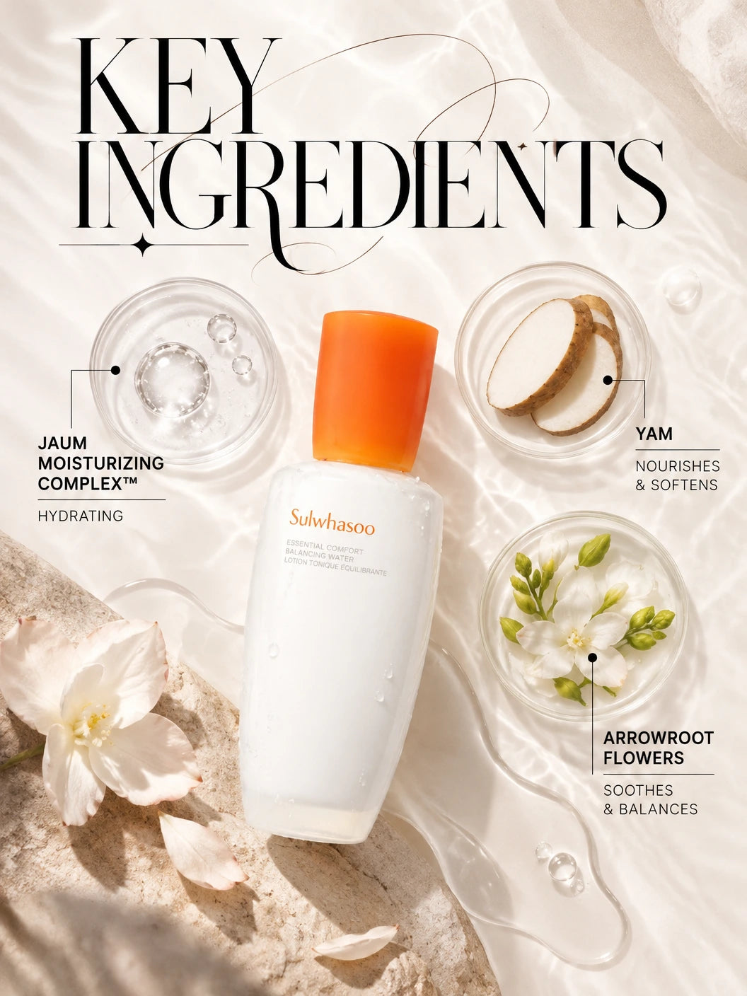Essential Comfort Balancing Water | Sulwhasoo | Sulwhasoo Balancing Water - Artisanal Hydration Elixir