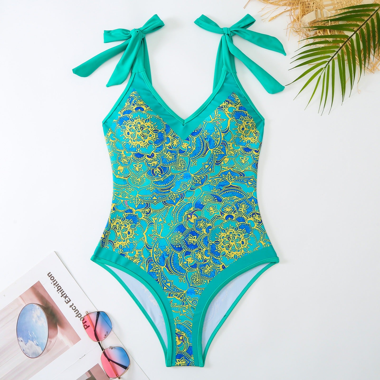Costume da bagno intero retrò glamour con gonna in chiffon | ULZZANG BELLA