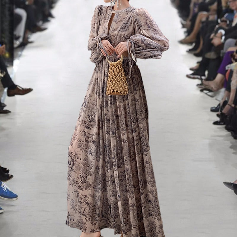 Gonna lunga in chiffon floreale per momenti estivi squisiti | ULZZANG BELLA