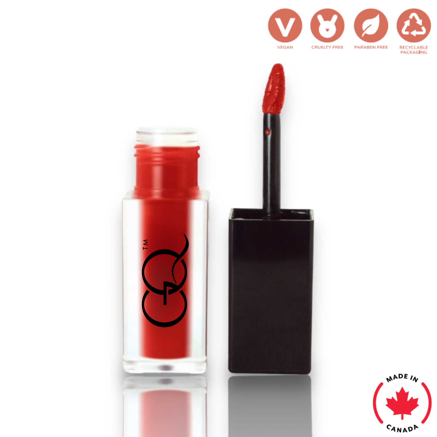 Matte Lip Stain - True Crimson (5ml) | GLOWNIQUE