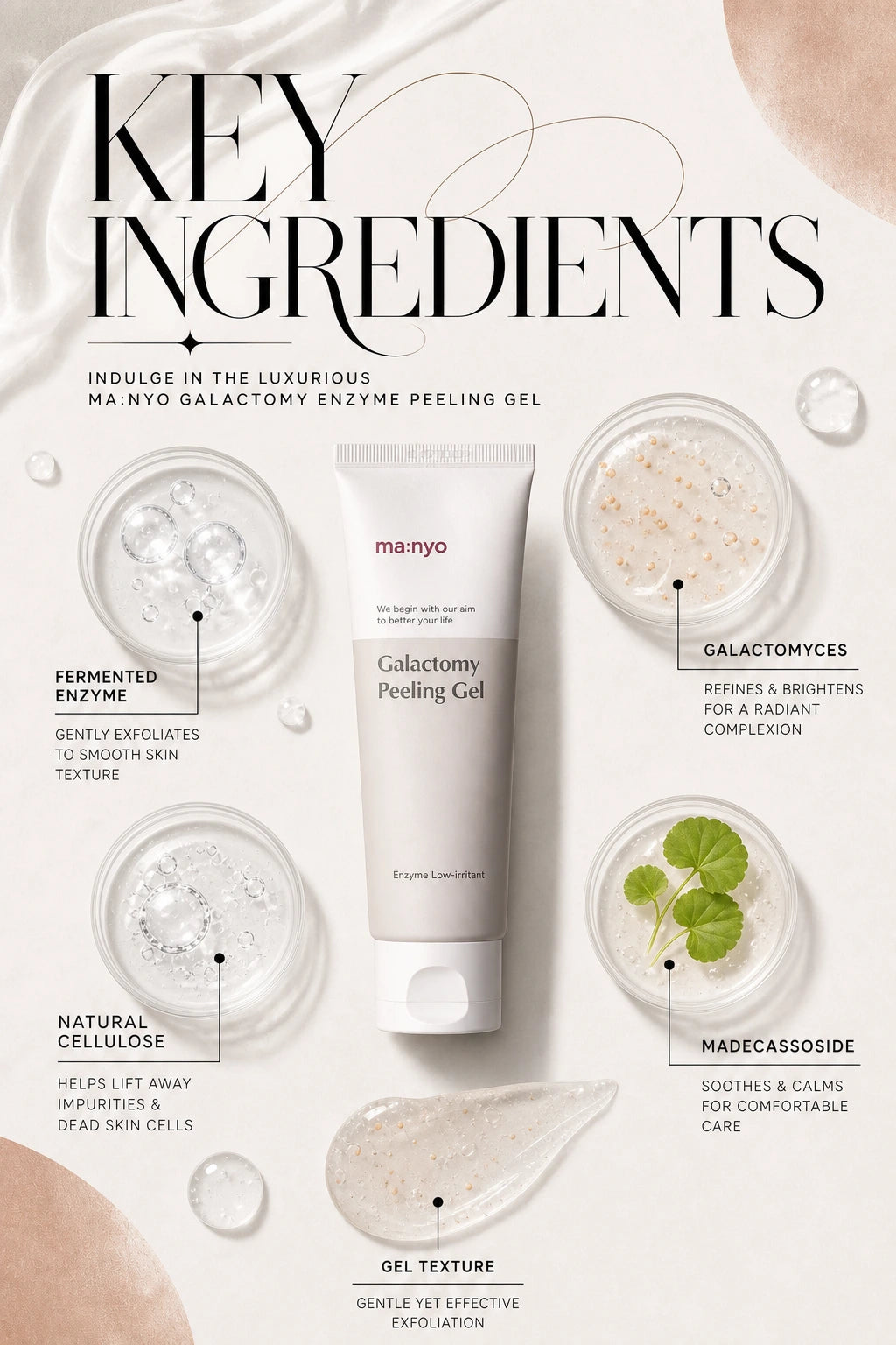 Galactomy Enzyme Peeling Gel 75ml | Ma:nyo | Ma:nyo Galactomy Enzyme Peeling Gel - Artisanal Luxury Exfoliant
