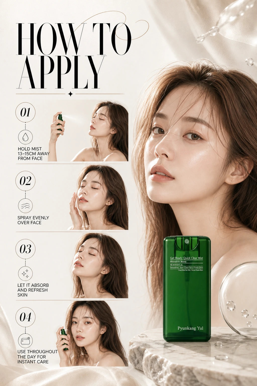 Get Ready Quick Clear Mist 15ml | Pyunkang Yul | Pyunkang Yul Couture Rescue Mist for Radiant Skin