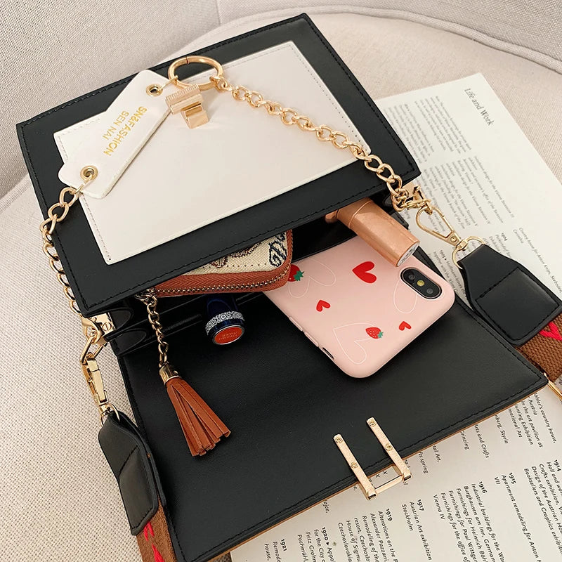 Ultra Fire Retro Mini Handbag with Wide Shoulder Strap | ULZZANG BELLA