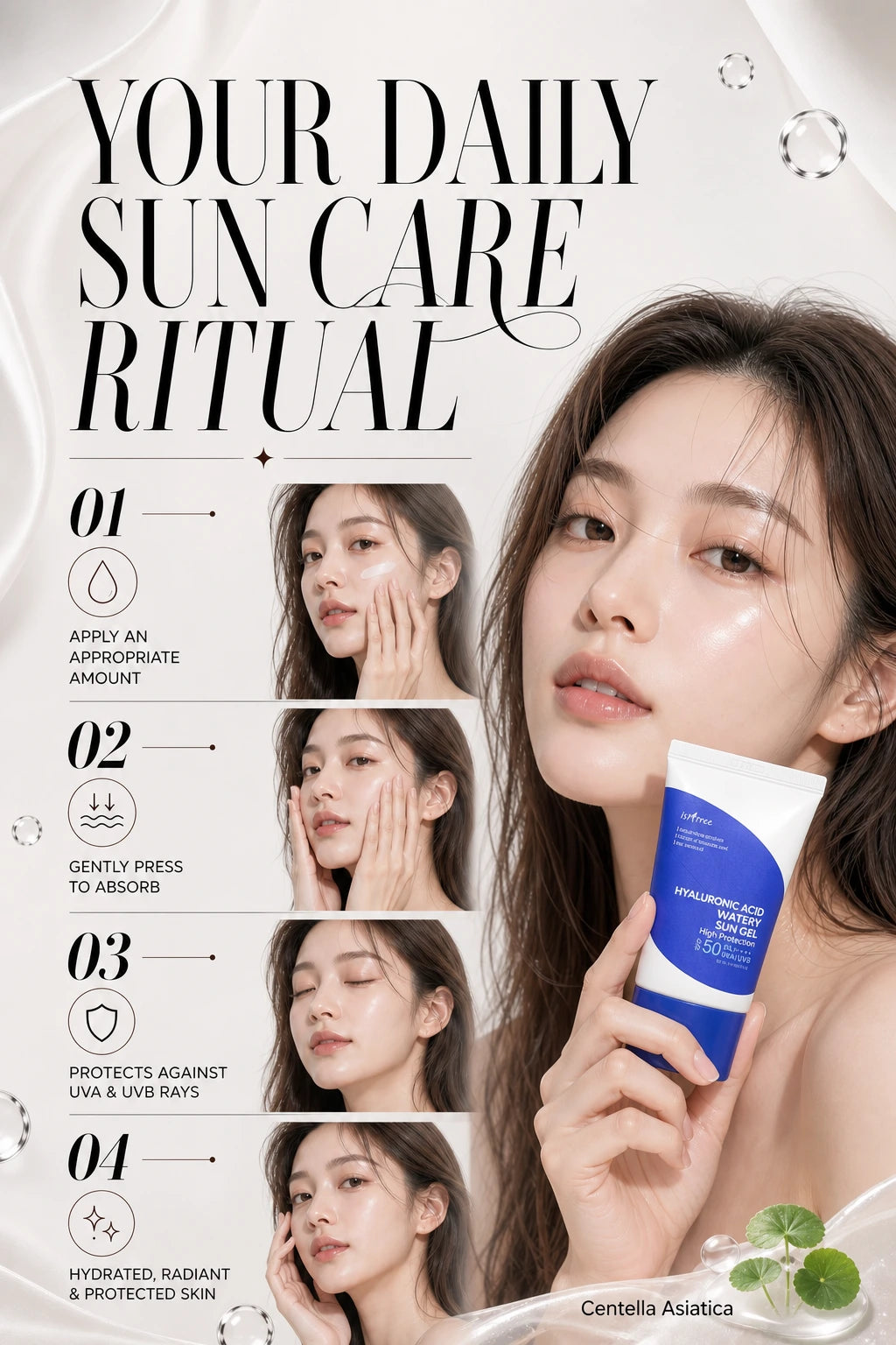 Hyaluronic Acid Watery Sun Gel 50ml | ISNTREE | ISNTREE Hyaluronic Acid Sun Gel - Artisanal Luxury Hydration