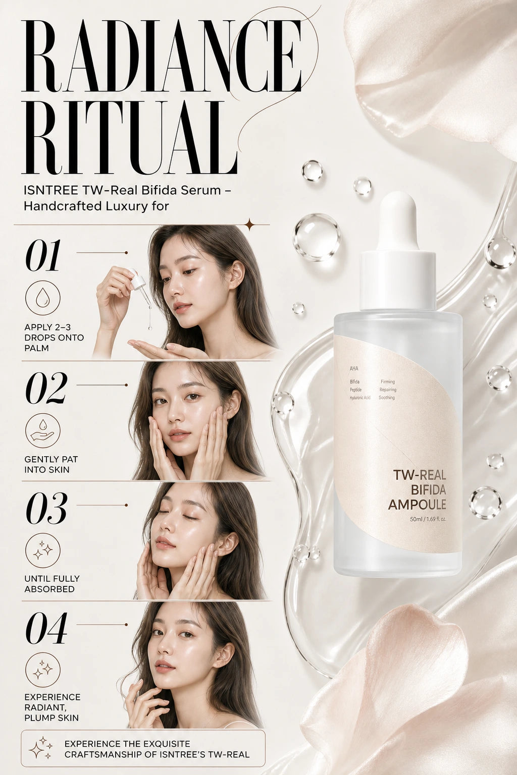 ISNTREE TW-Real Bifida Ampoule 50ml | Barrier-Repair K-Beauty Serum | ISNTREE TW-Real Bifida Serum – Handcrafted Luxury for Radiance