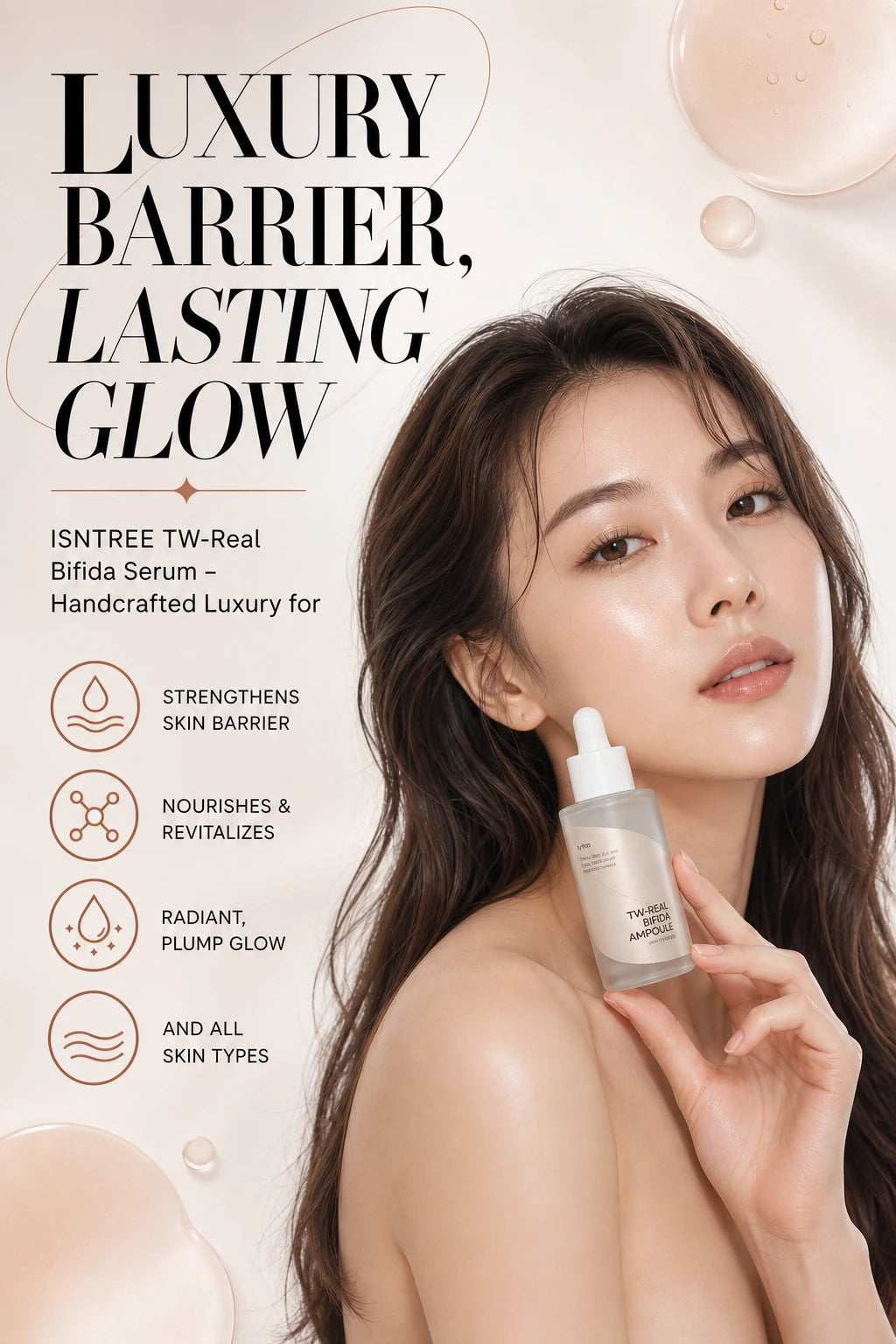 ISNTREE TW-Real Bifida Ampoule 50ml | Barrier-Repair K-Beauty Serum | ISNTREE TW-Real Bifida Serum – Handcrafted Luxury for Radiance