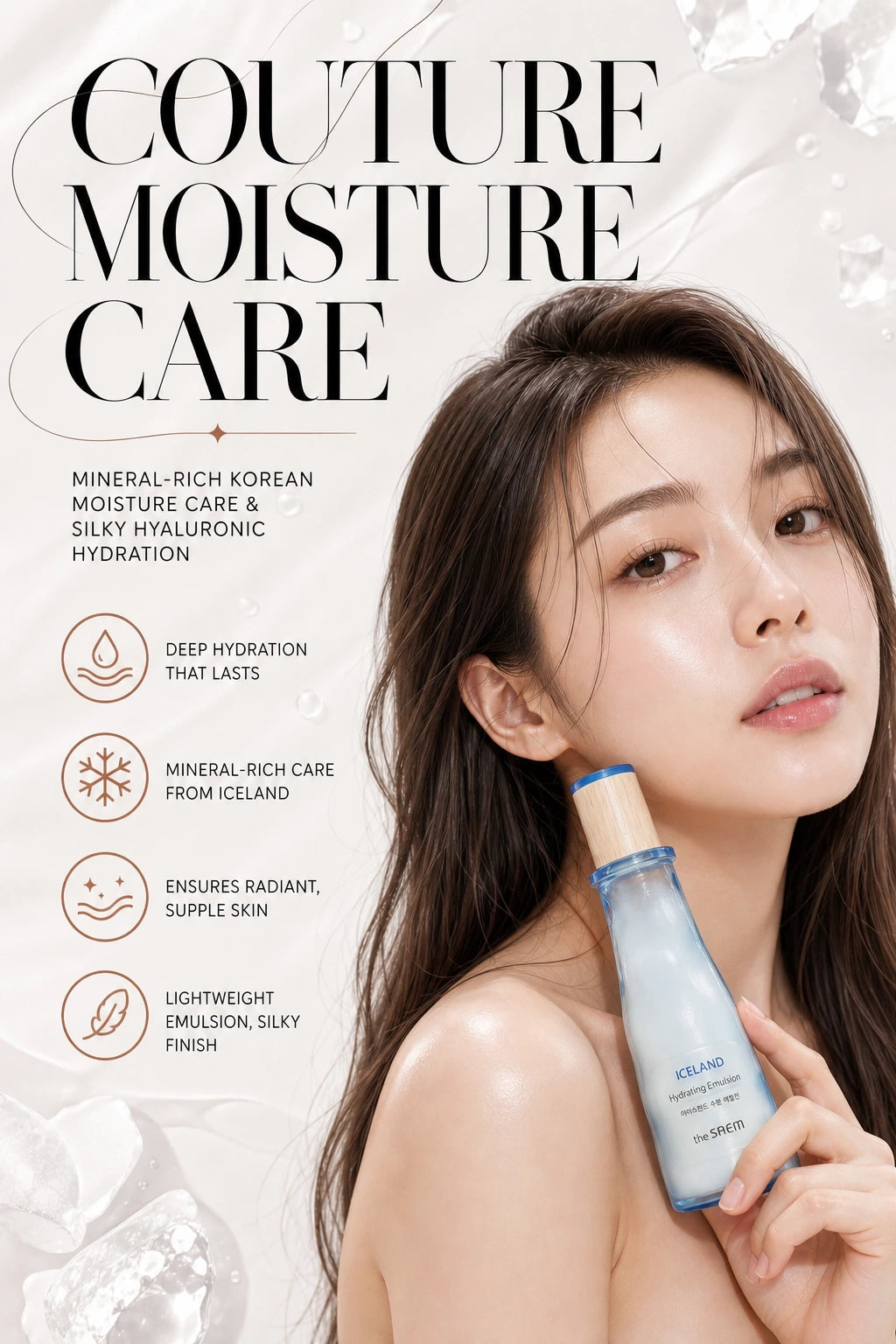 Iceland Hydrating Emulsion 140ml | theSAEM | theSAEM Iceland Hydrating Emulsion – Couture Moisture Care