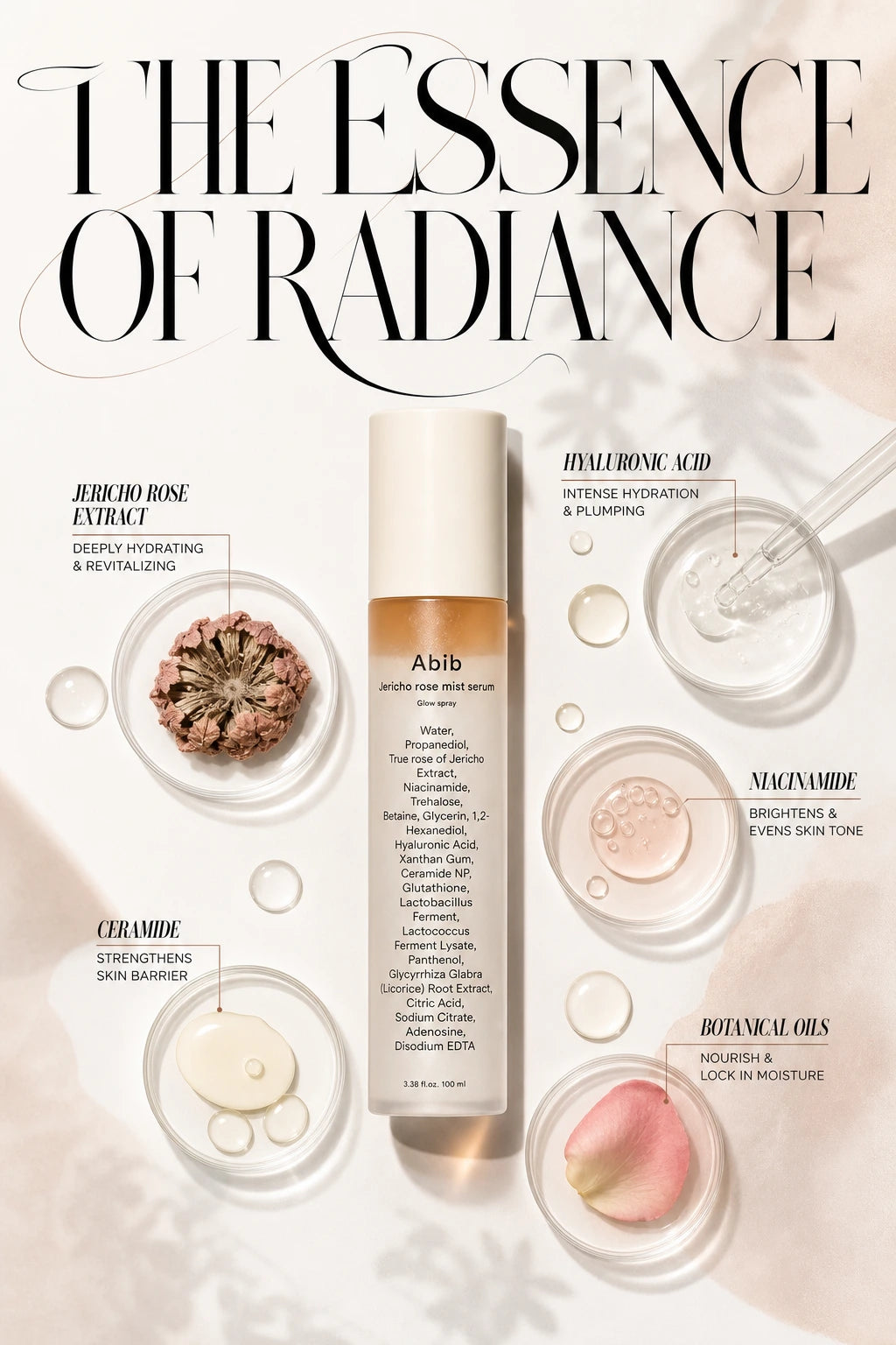Jericho Rose Mist Werum Glow Spray 100ml | Abib | Abib Jericho Rose Mist Serum – Hydrating Glow Spray