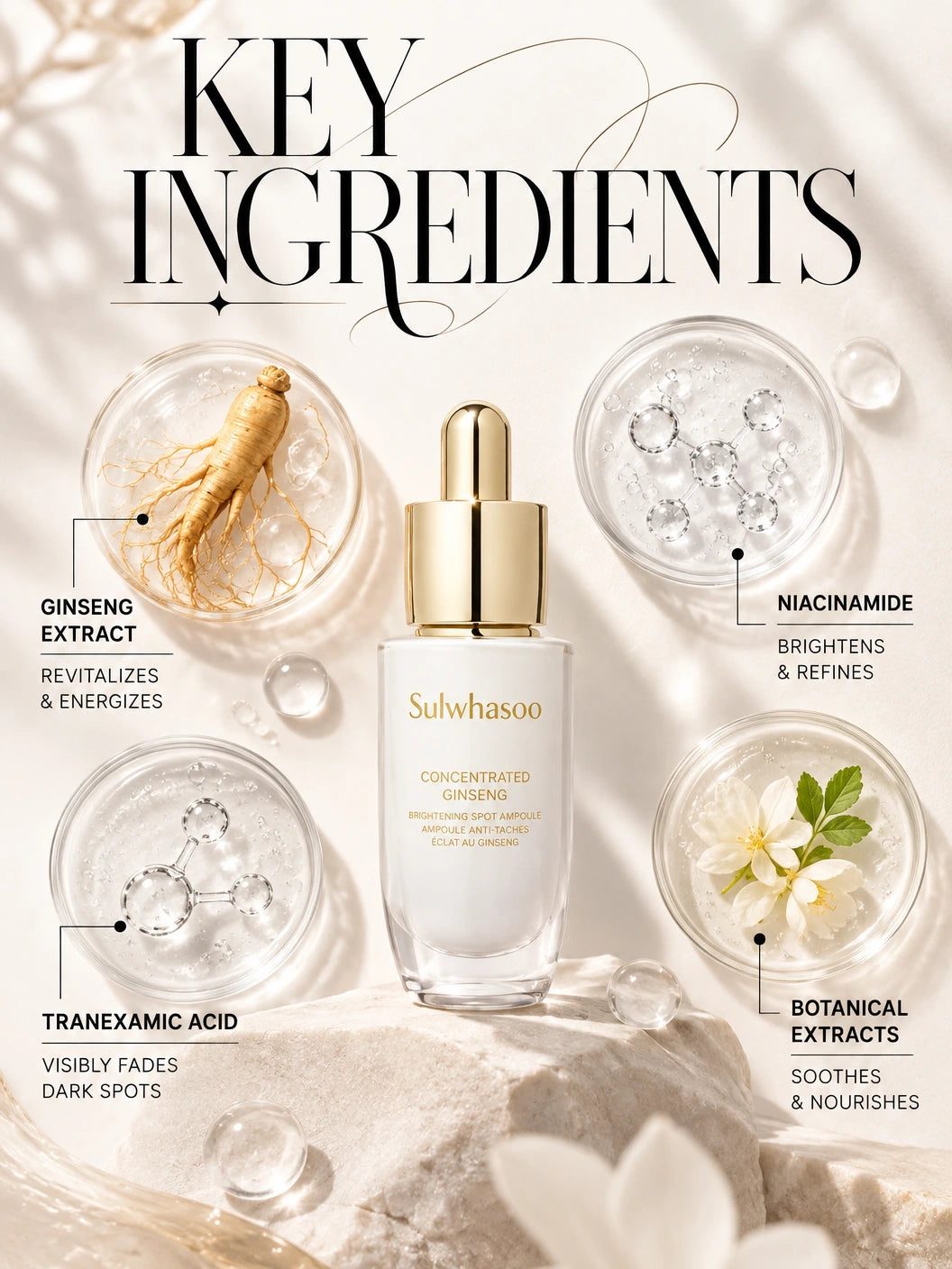 Luminous Ginseng Brightening Spot Ampoule | Sulwhasoo | Sulwhasoo Luminous Ginseng Brightening Serum – Artisanal Luxury