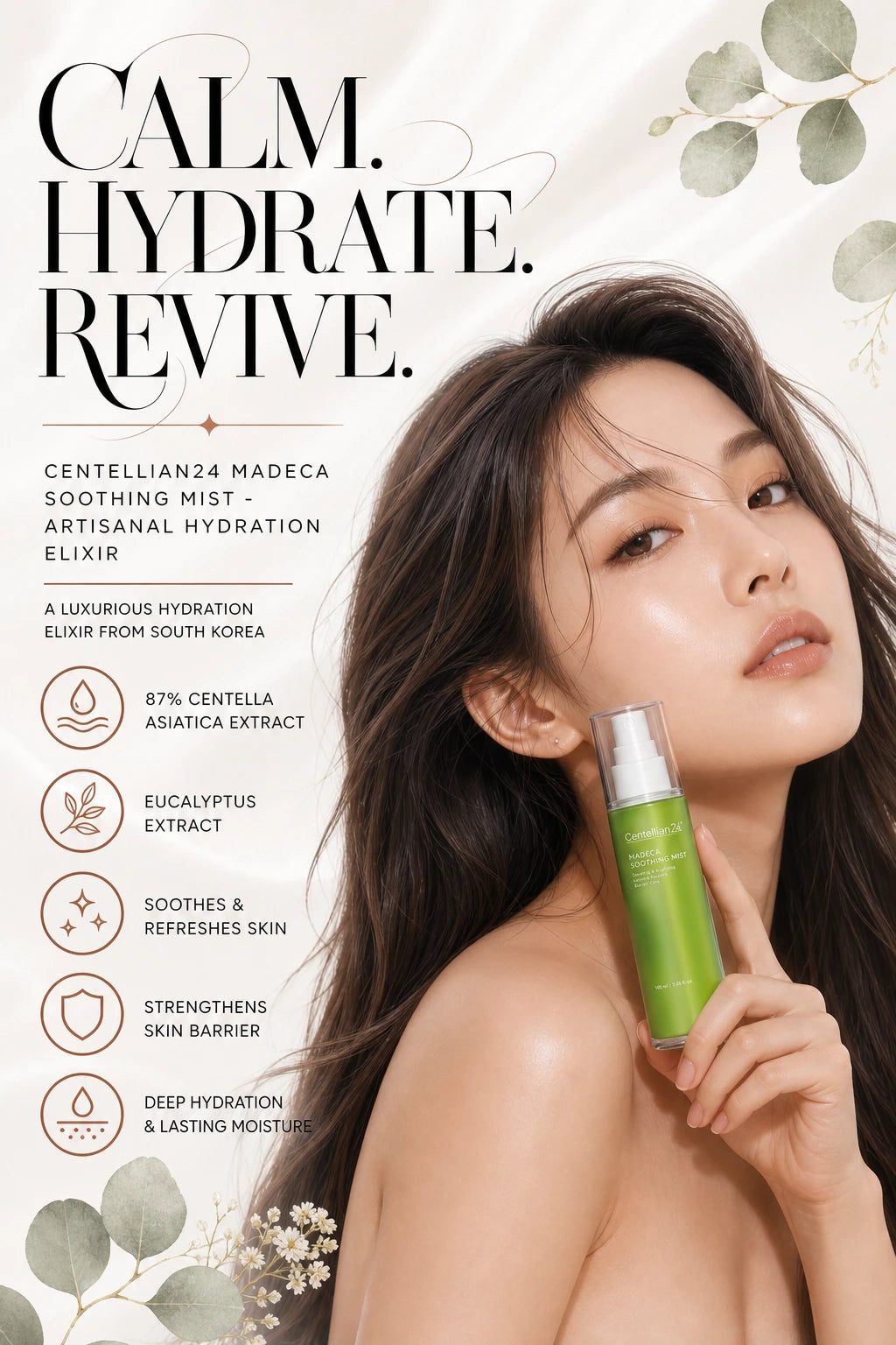 Luminous Hydration Mist with Centella Asiatica | Centellian24 | Centellian24 Madeca Soothing Mist - Artisanal Hydration Elixir