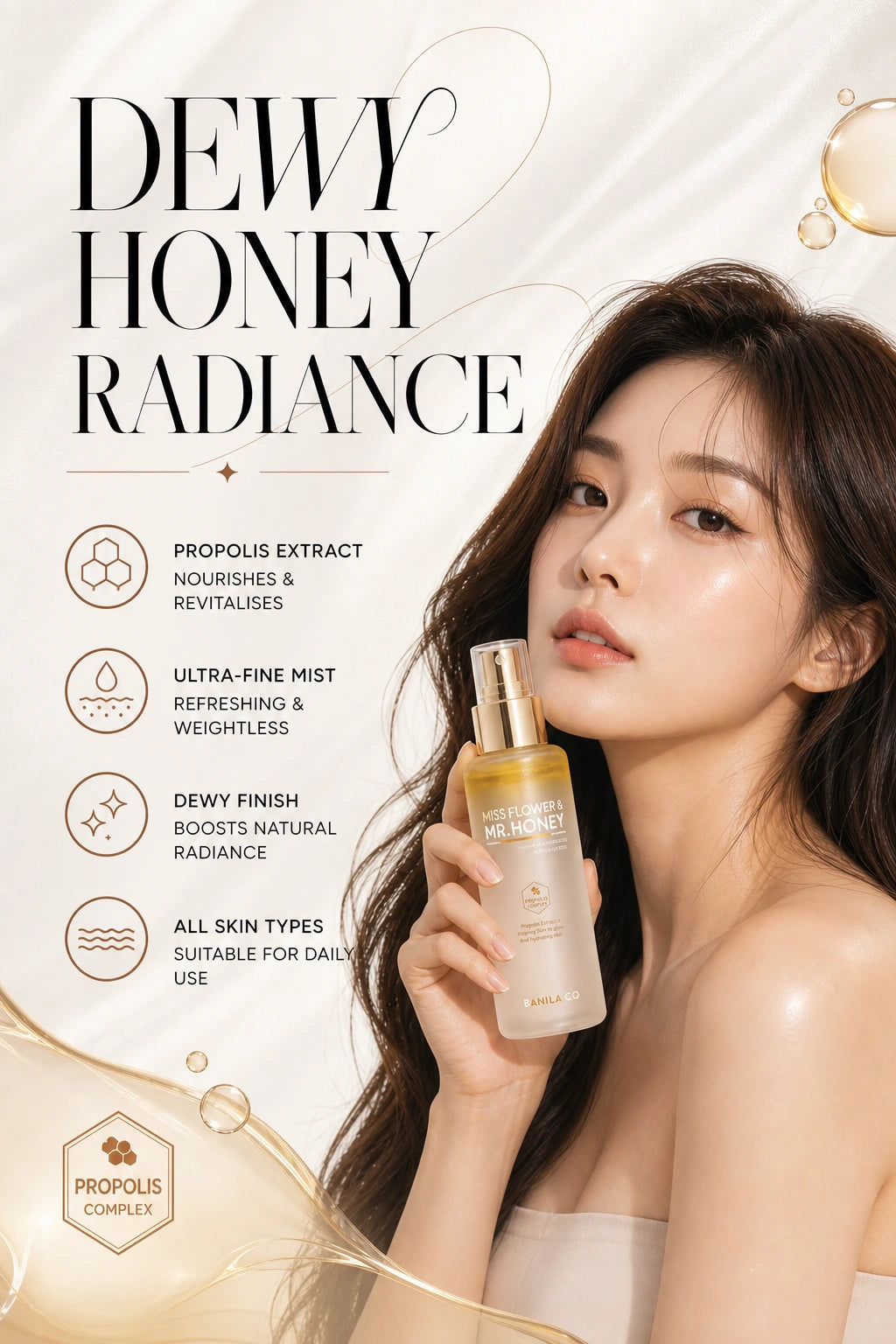 Luminous Propolis Revitalising Ampoule Mist | Banila Co | Banila Co Luminous Propolis Ampoule Mist - Couture Hydration