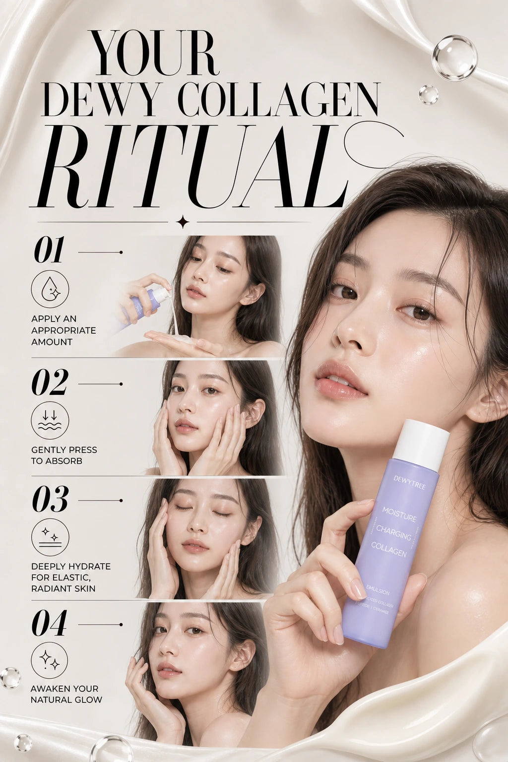 Luminous Youth-Enhancing Collagen Emulsion | DEWYTREE | DEWYTREE Luminous Collagen Emulsion – Artisanal Hydration Cream