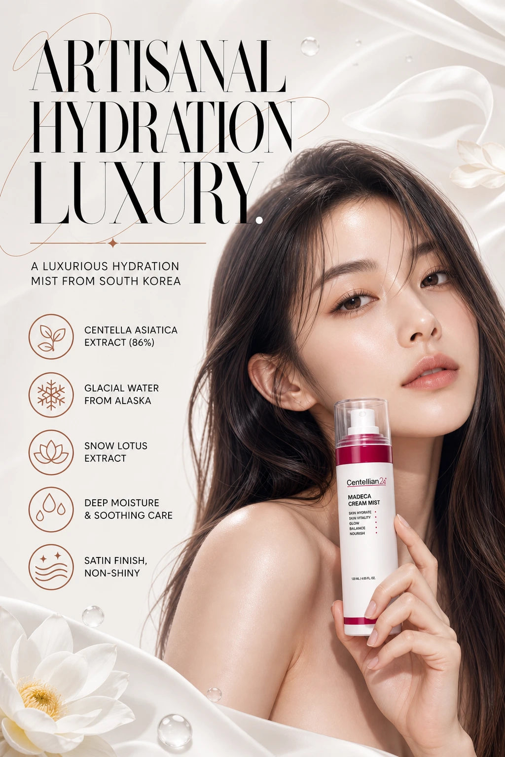 Luxurious Hydration Mist for Luminous Skin | Centellian24 | Centellian24 Madeca Cream Mist - Artisanal Hydration Luxury