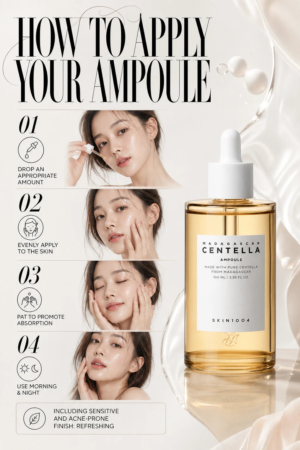 Madagascar Centella Ampoule 100ml | SKIN1004 | SKIN1004 Madagascar Centella Ampoule - Artisanal Hydrating Serum