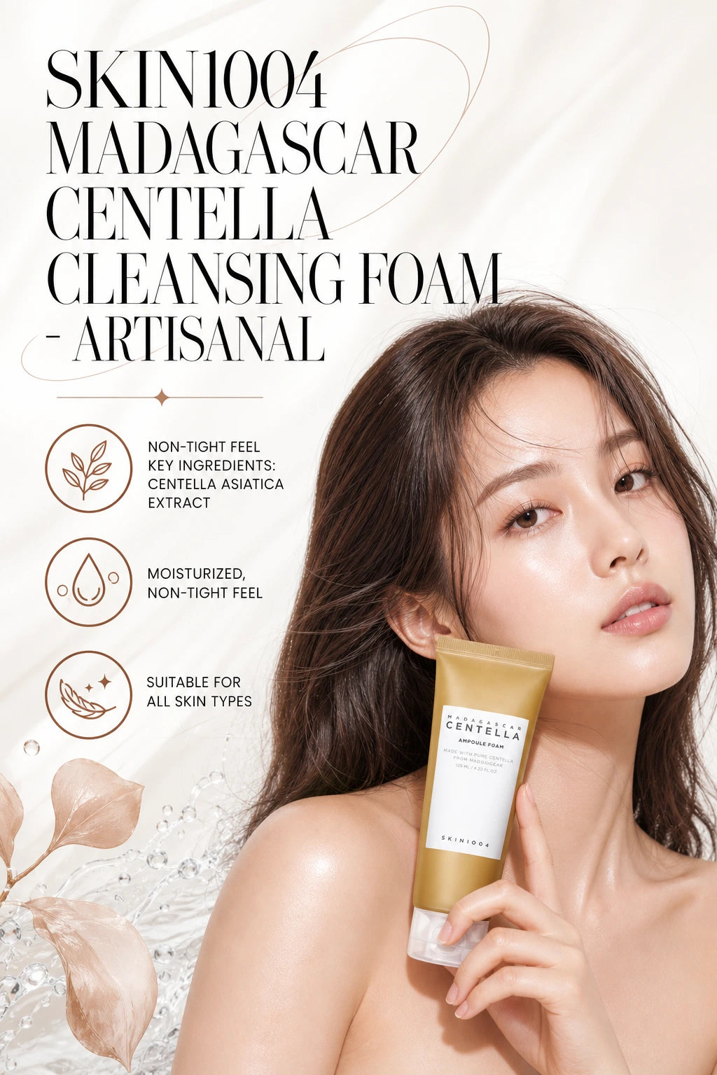 Madagascar Centella Ampoule Foam - 2 Size | SKIN1004 | SKIN1004 Madagascar Centella Cleansing Foam - Artisanal Luxury