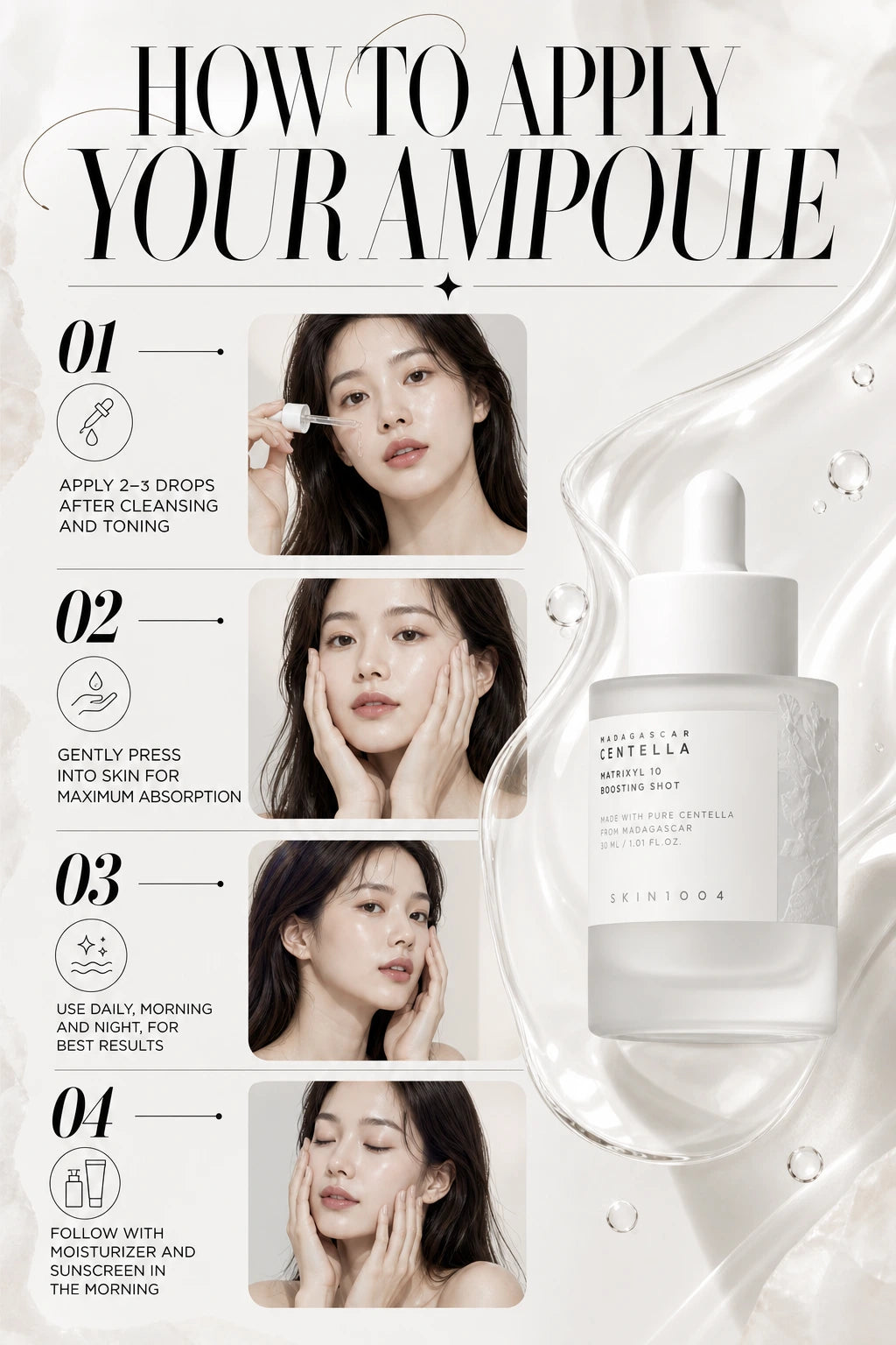 Madagascar Centella Matrixyl 10 Boosting Shot Ampoule 30ml | SKIN1004 | SKIN1004 Ampoule - Artisanal Anti-Aging Luxury Serum