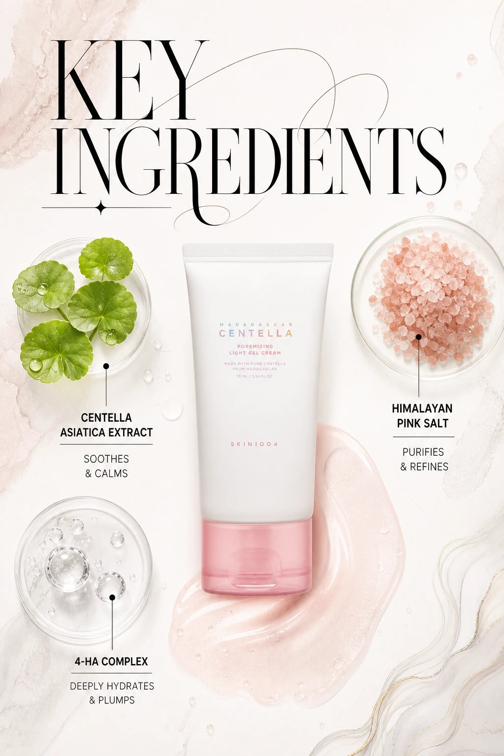 Madagascar Centella Poremizing Light Gel Cream 75ml | SKIN1004 | SKIN1004 Madagascar Centella Gel Cream – Artisanal Hydration