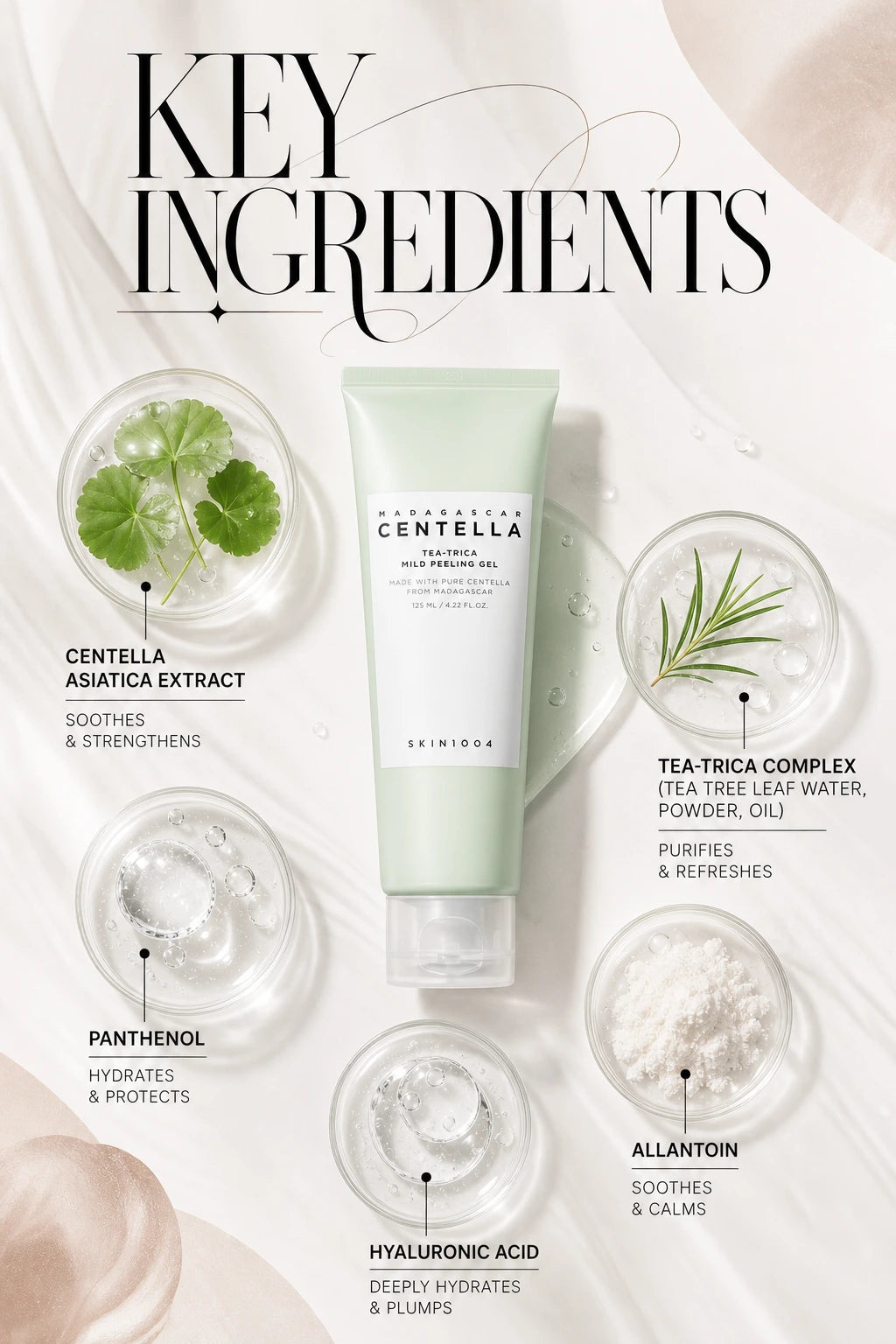 Madagascar Centella Tea-Trica Mild Peeling Gel 125ml | SKIN1004 | SKIN1004 Mild Peeling Gel - Artisanal Luxury Skincare