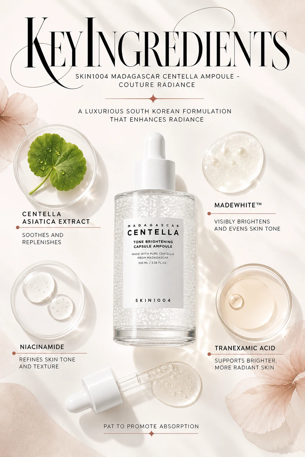 Madagascar Centella Tone Brightening Capsule Ampoule - 3 Size | SKIN1004 | SKIN1004 Madagascar Centella Ampoule - Couture Radiance Serum