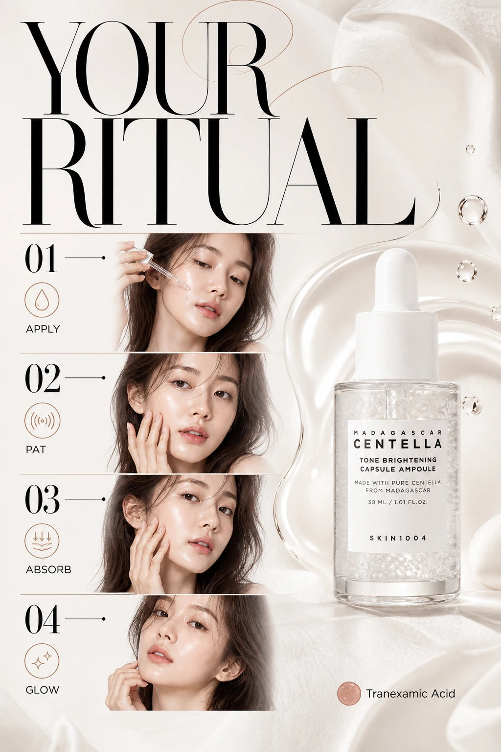 Madagascar Centella Tone Brightening Capsule Ampoule 30ml | SKIN1004 | SKIN1004 Madagascar Ampoule - Handcrafted Luxury Brightening Serum