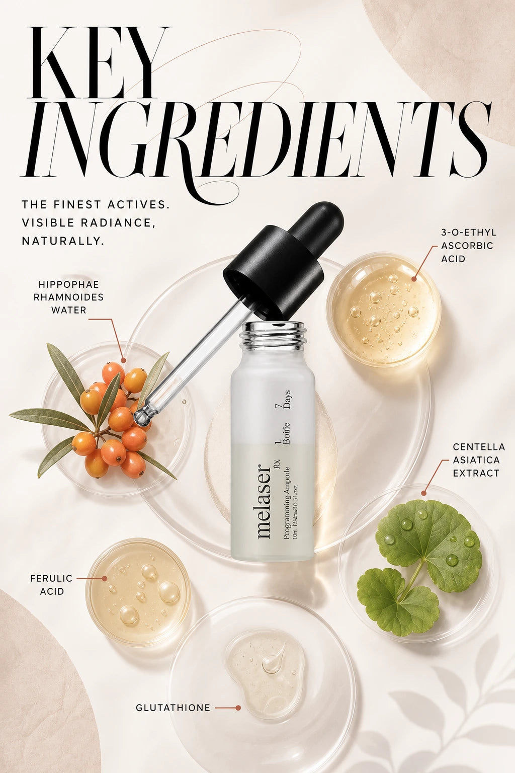 Melaser Programming Ampoule 10ml | athé | athé Melaser Programming Ampoule – Artisanal Brightening Serum