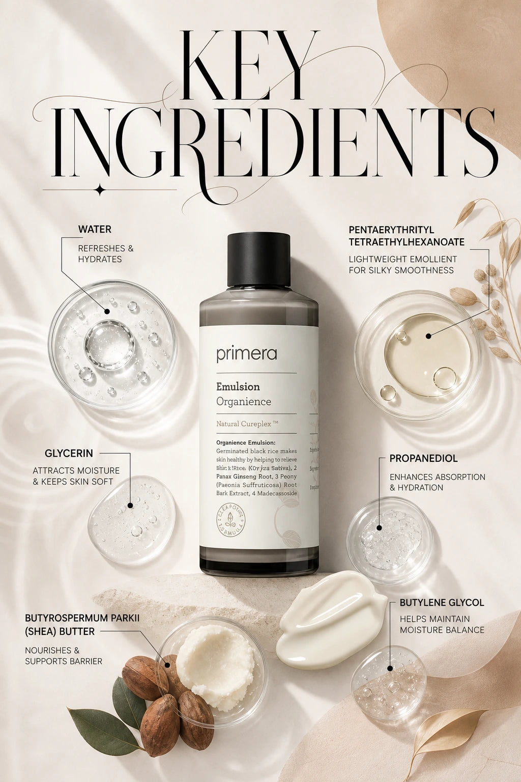 Organience Emulsion 150ml | Primera | Primera Emulsion 150ml | Artisanal Luxury Skin Care