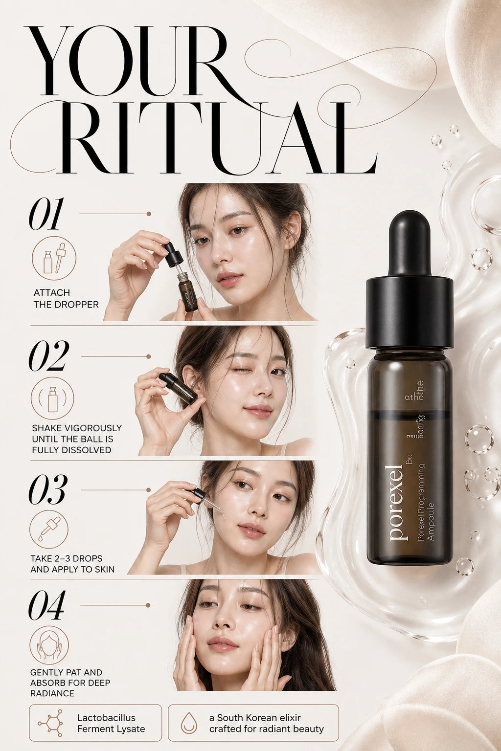 Porexel Programming Ampoule 10ml | athé | athé Porexel Programming Serum - Handcrafted Luxury Elixir