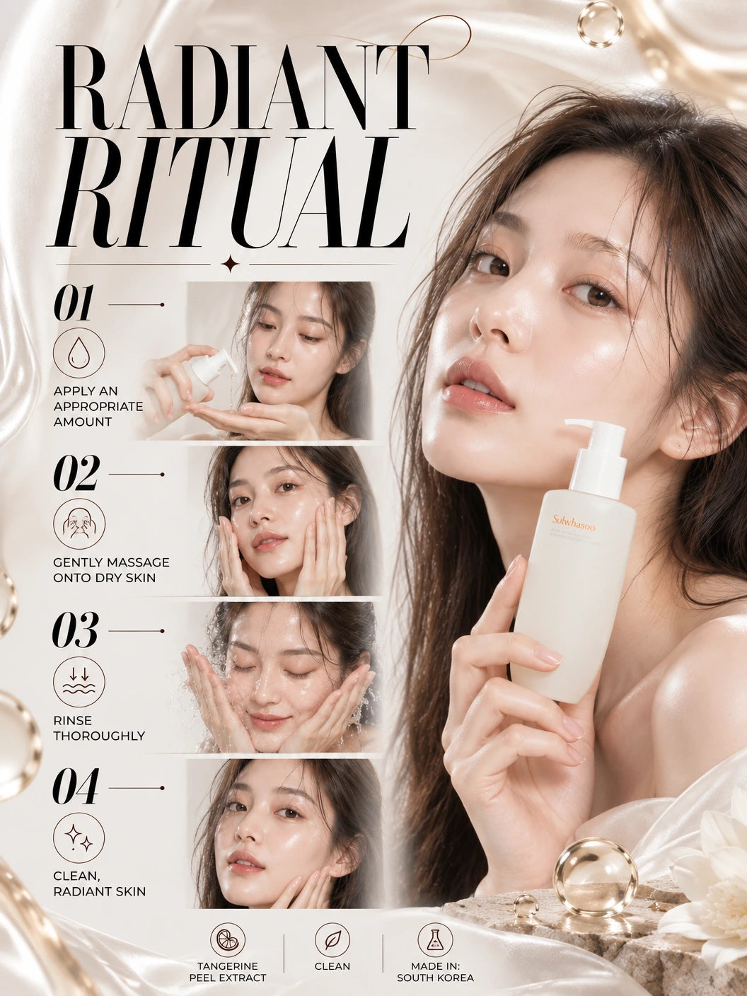 Radiant Transformation Gentle Cleansing Oil | Sulwhasoo | Sulwhasoo Cleansing Oil - Artisanal Luxury for Radiance