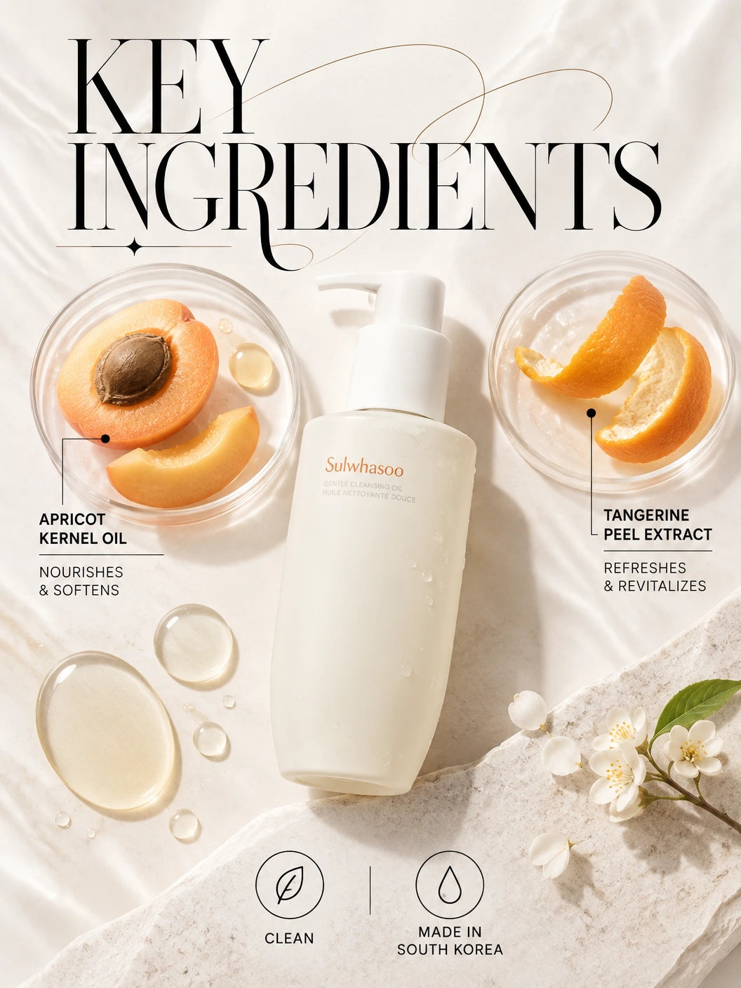 Radiant Transformation Gentle Cleansing Oil | Sulwhasoo | Sulwhasoo Cleansing Oil - Artisanal Luxury for Radiance
