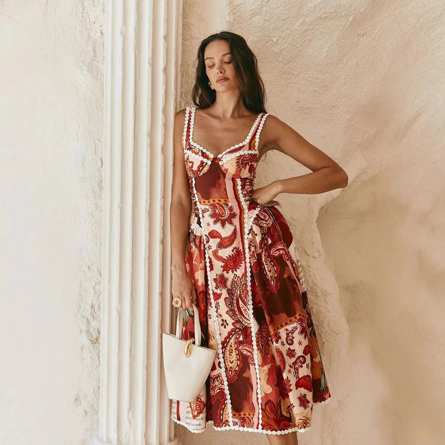 Aveline Floral-Print Strapless Maxi Dress | ULZZANG BELLA