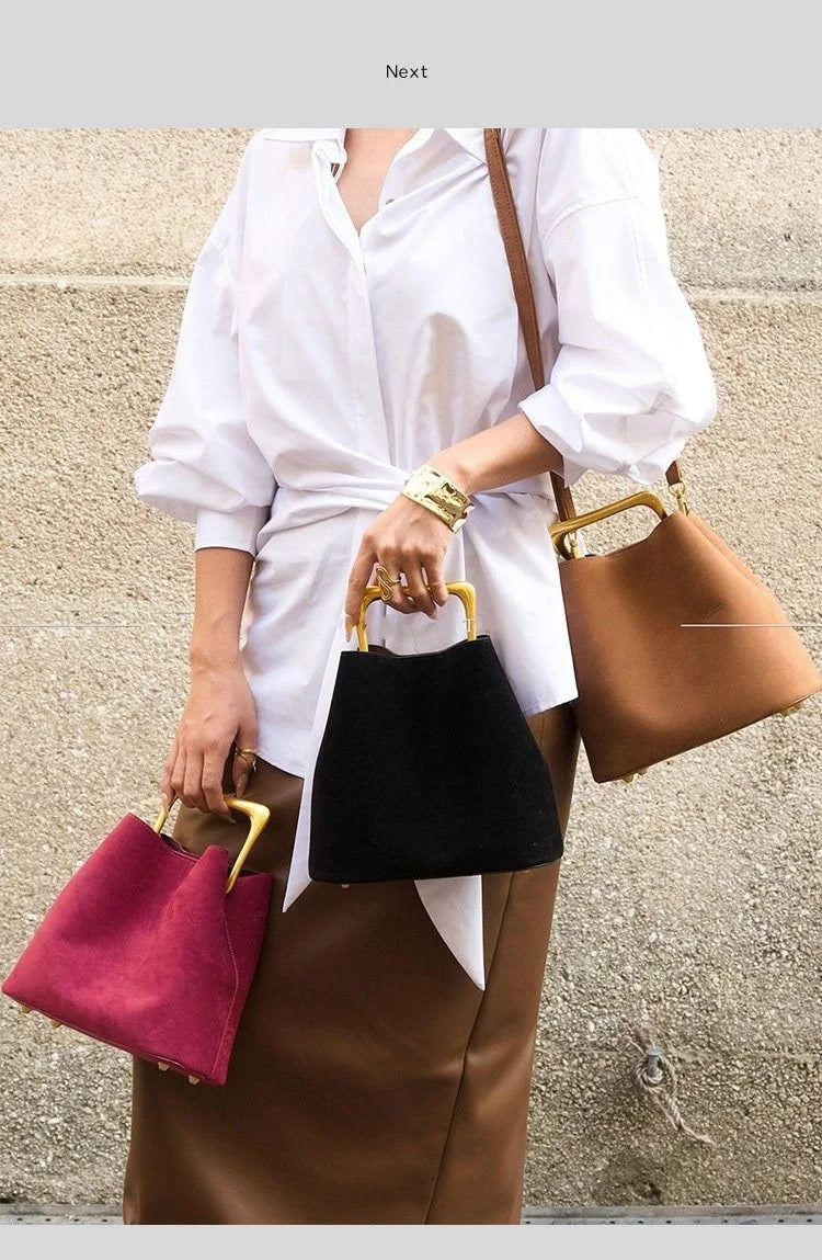 Anaïs Metal-Handle Evening Clutch Shoulder Bag | ULZZANG BELLA