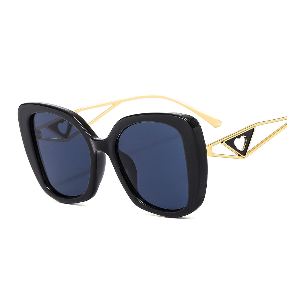 Trendy Retro Chic Cat Eye Gradient Sunglasses for Women | ULZZANG BELLA