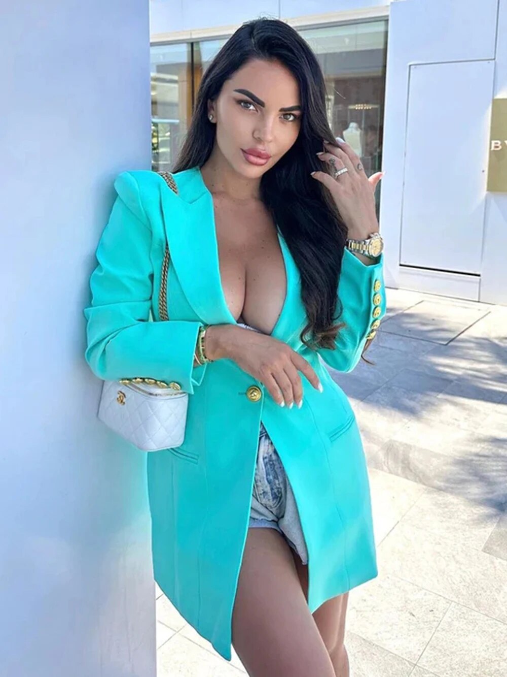 Sophisticated European Bodycon Blazer Dress for Women | ULZZANG BELLA