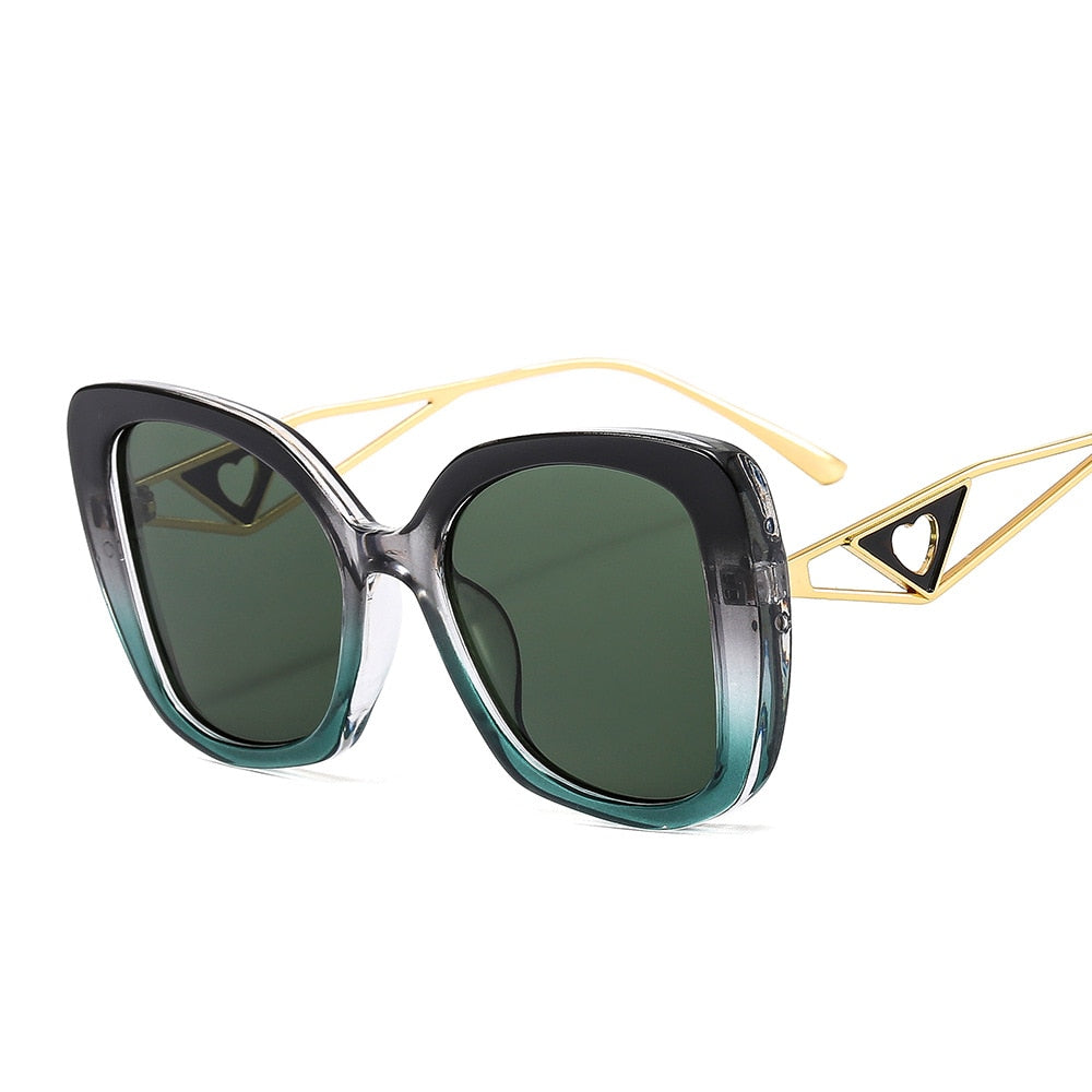Trendy Retro Chic Cat Eye Gradient Sunglasses for Women | ULZZANG BELLA