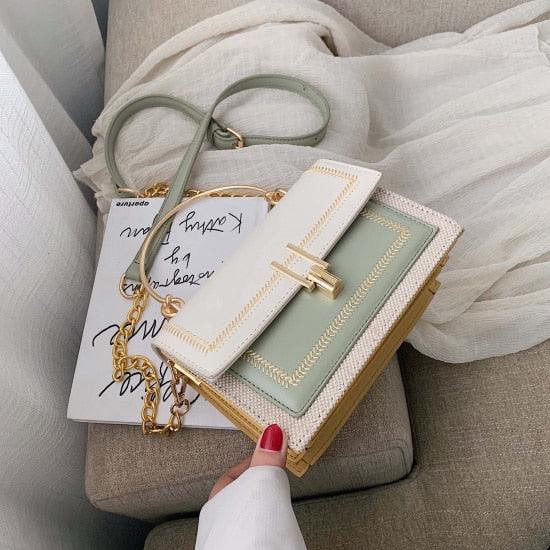 Elegant Chic Chain Crossbody Messenger Handbag for Women | ULZZANG BELLA