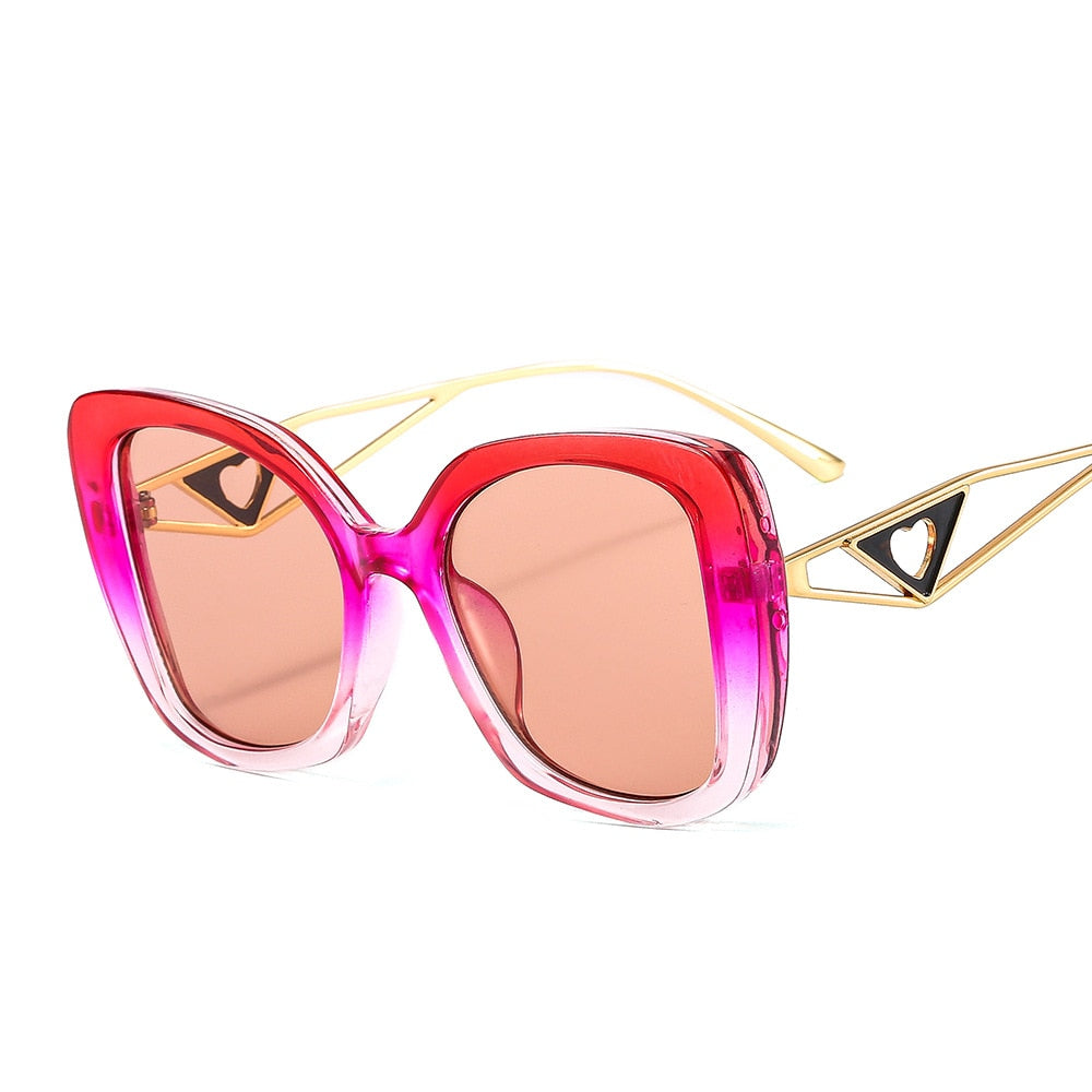 Trendy Retro Chic Cat Eye Gradient Sunglasses for Women | ULZZANG BELLA