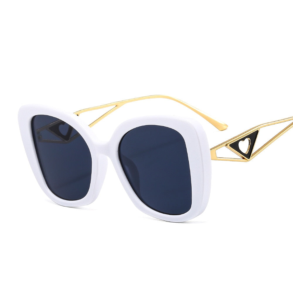 Trendy Retro Chic Cat Eye Gradient Sunglasses for Women | ULZZANG BELLA