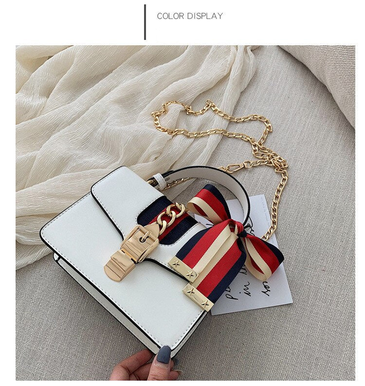 Korean Style Square Chain Shoulder Handbag for Women | ULZZANG BELLA