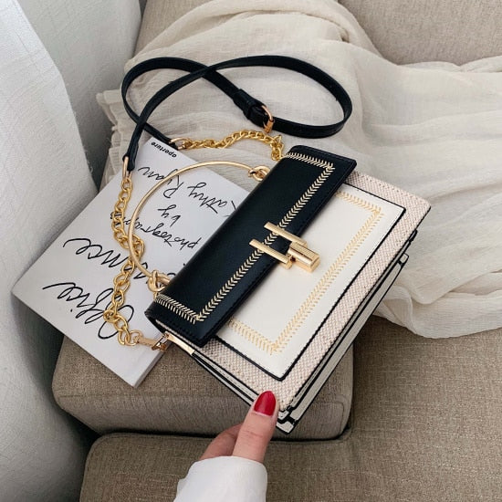 Elegant Chic Chain Crossbody Messenger Handbag for Women | ULZZANG BELLA