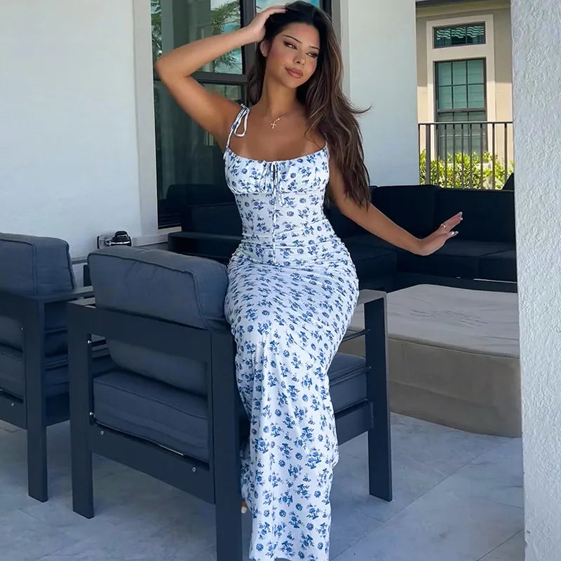 Captivating Floral Bodycon Dress for Women | ULZZANG BELLA