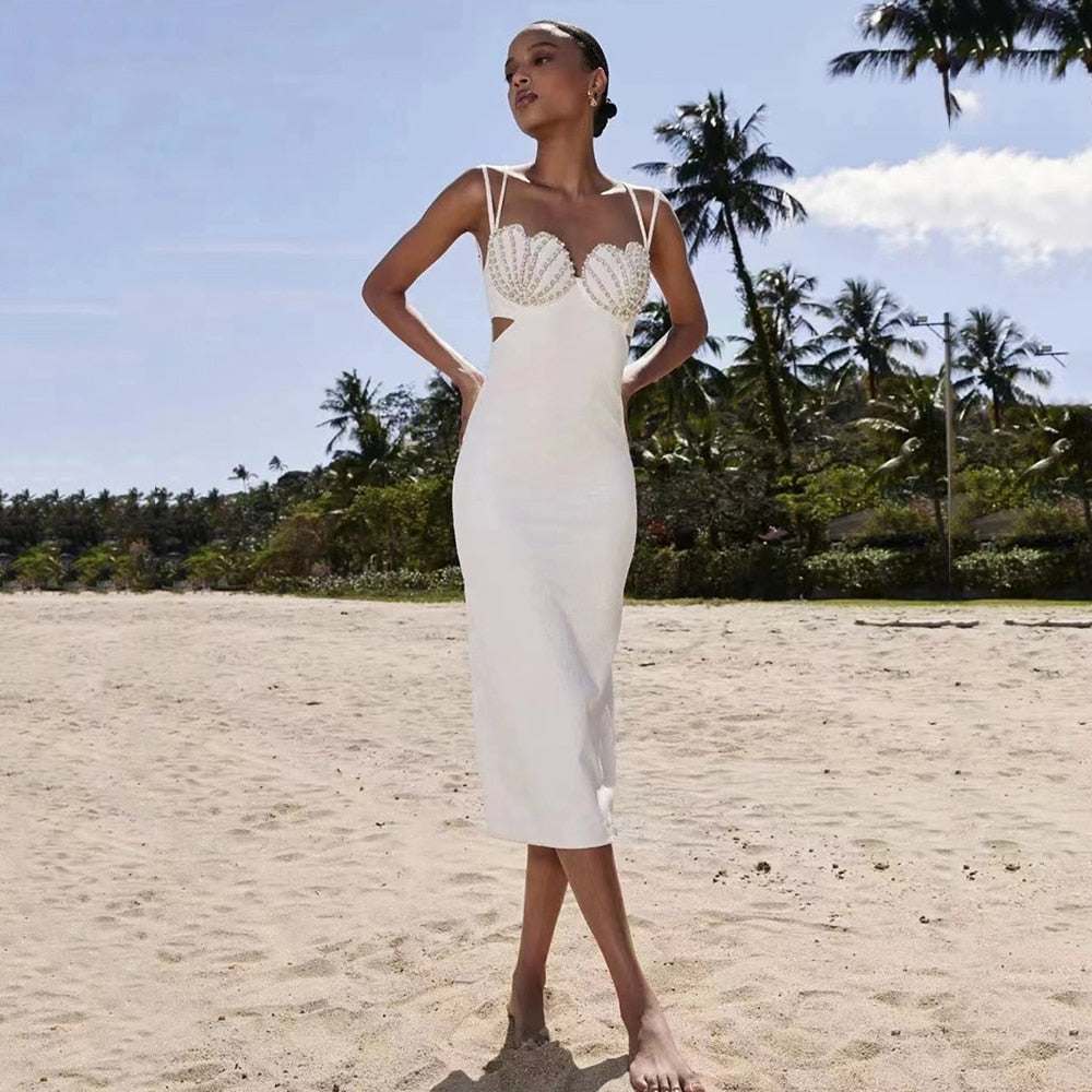 Sexy Spaghetti Strap Backless Bandage Dress for Women | ULZZANG BELLA