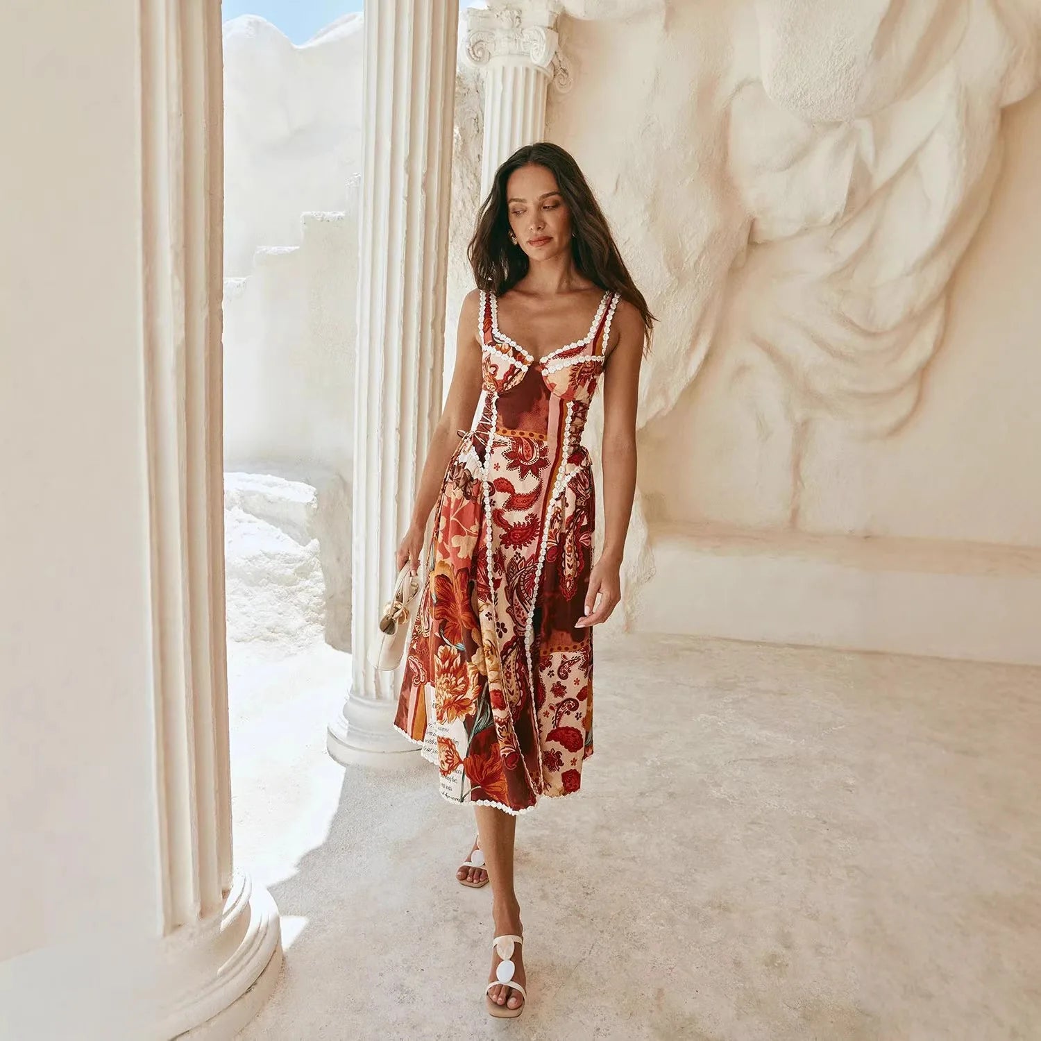 Aveline Floral-Print Strapless Maxi Dress | ULZZANG BELLA